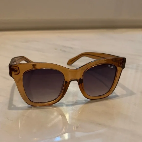 Quay Australia Women's Brown Sunglasses - Picture 2 of 2